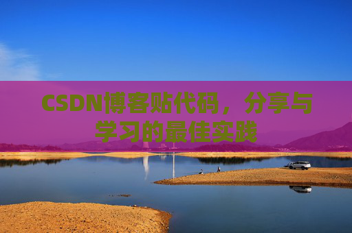 CSDN博客贴代码，分享与学习的最佳实践